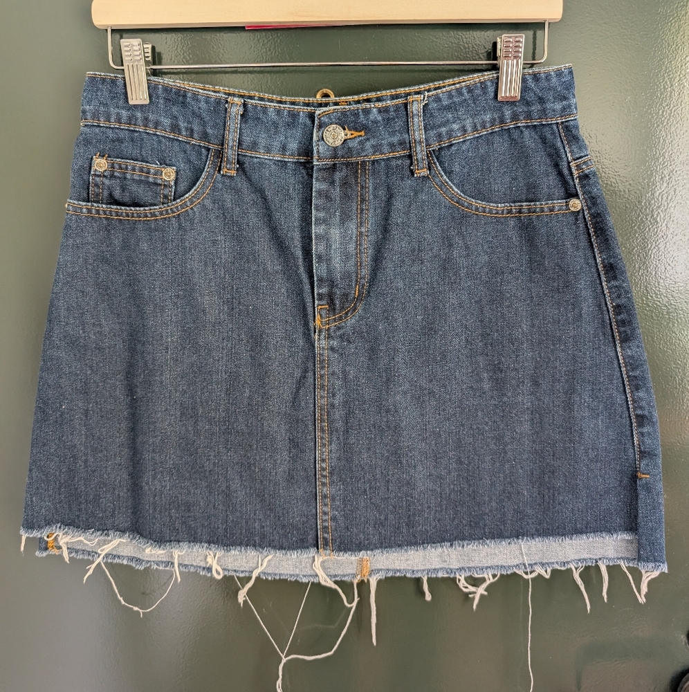 SOLD Little Mountain Vancouver Denim Mini Skirt